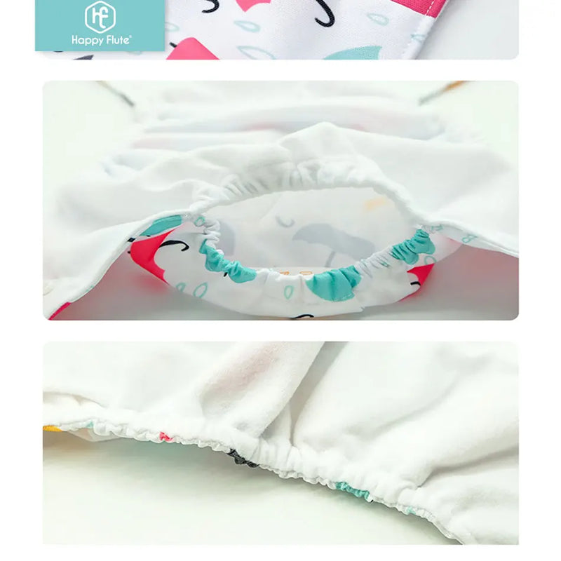 Kit 4 Lindas Fraldas Ecológicas Ajustáveis e Reutilizáveis 0-2 Anos