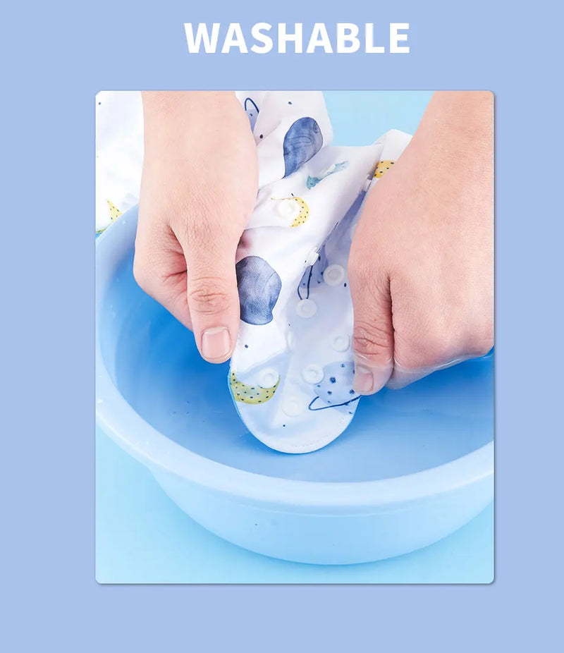 Kit 4 Lindas Fraldas Ecológicas Ajustáveis e Reutilizáveis 0-2 Anos