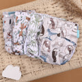 Kit 4 Lindas Fraldas Ecológicas Ajustáveis e Reutilizáveis 0-2 Anos