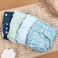 Kit 4 Lindas Fraldas Ecológicas Ajustáveis e Reutilizáveis 0-2 Anos