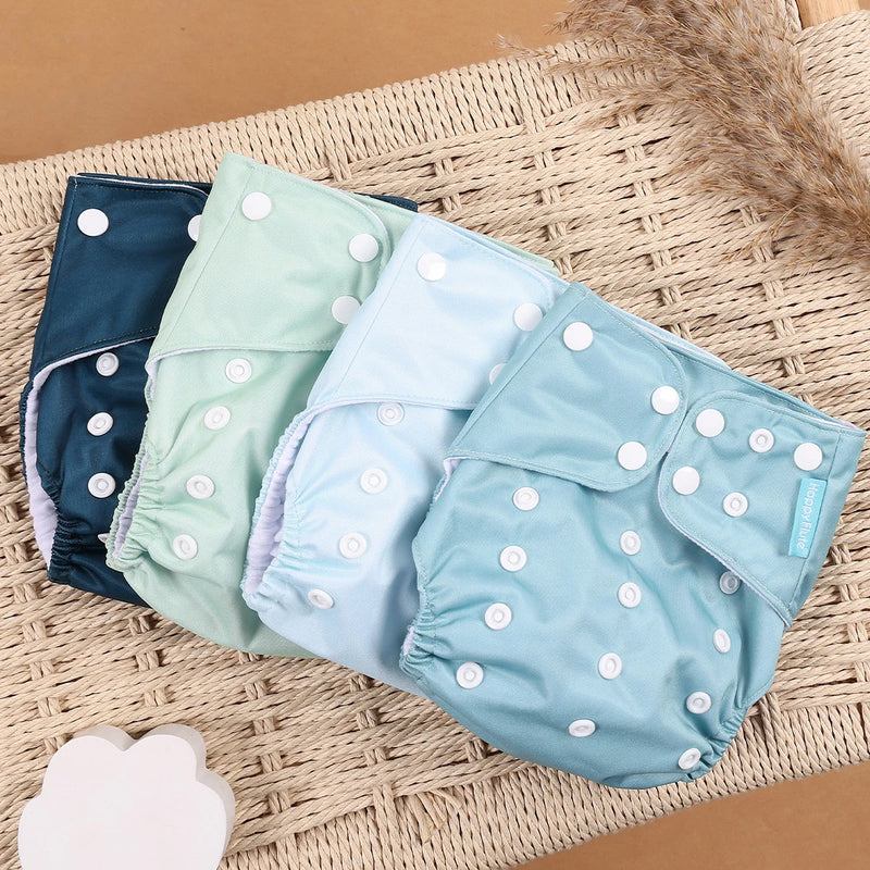 Kit 4 Lindas Fraldas Ecológicas Ajustáveis e Reutilizáveis 0-2 Anos