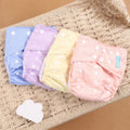 Kit 4 Lindas Fraldas Ecológicas Ajustáveis e Reutilizáveis 0-2 Anos