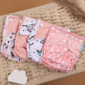 Kit 4 Lindas Fraldas Ecológicas Ajustáveis e Reutilizáveis 0-2 Anos
