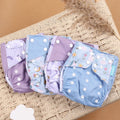 Kit 4 Lindas Fraldas Ecológicas Ajustáveis e Reutilizáveis 0-2 Anos