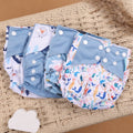 Kit 4 Lindas Fraldas Ecológicas Ajustáveis e Reutilizáveis 0-2 Anos