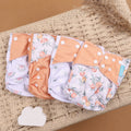 Kit 4 Lindas Fraldas Ecológicas Ajustáveis e Reutilizáveis 0-2 Anos